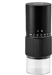 Electric Coffee Grinder for Beans, Adjustable Noise Reduction Coffee Maker Grinder, Rechargeable Portable Coffee Grinder for Kitchen, Family, and Friends, Quiet and Efficient