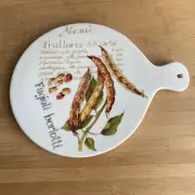 Effetti Trivet Hot Plate Server Italy Ceramic Cheese Tray Menu Beans NEW