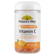 Nature's Way Adult Vitamin C Gummies, 200 Count, Immune Support