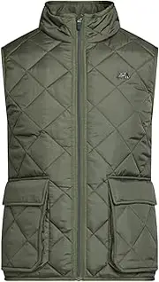 [Raging Bull] Mens Quilted Patch Pocket Gilet