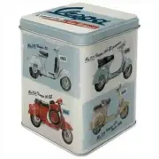 Nostalgic Art Retro Embossed Tea Tin VESPA 'Model Chart' 100g Licensed