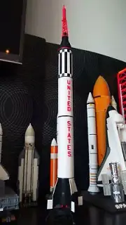 New 1:72 NASA Redstone Launch Vehicle Rocket Model Finished Painted Product Toy
