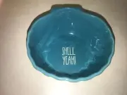 NEW Rae Dunn SHELL YEAH! Serving BLUE Bowl