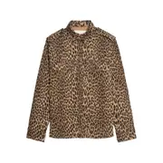 [Zadig & Voltaire] Zadig & Voltaire Leopard-print Button-fastening Shirt S BROWN