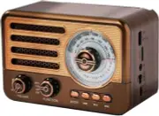 xioaue Portable Retro Radio Mini FM/AM/SW Radio Receiver Vintage Bluetooth Speak
