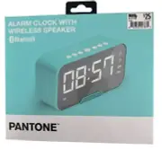 PANTONE Alarm Clock With Wireless Speaker with Bluetooth New In Box