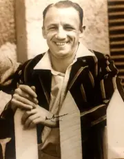 Don Bradman LARGE Signed Sepia Tone Photo