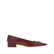 [Ferragamo] Ferragamo New Vara Plate Ballerina Shoes 9.5 US RED