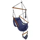 Hammock Chair Swing Hanging Seat Outdoor Portable Rope Air Chair Blue 250lb