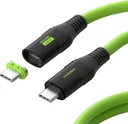 Hagibis USB 4 Cable, 3.3ft Magnetic Silicone USB C 240W Fast Charging Cable with 8K@60Hz 40Gbps Data Transfer Thunderbolt 4/3 Video Cord for iPhone 15/15 Pro Max, iPad, MacBook Pro Air, CX01