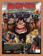 Rampage Total Destruction GameCube Original 2006 Ad Authentic Game Promo