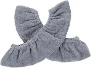MUCKLILY 1 Pair Skate Set Ice Skate Covers Sports Blade Covers Elastic Grey Velvet