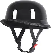 Skull Cap Half Helmet Motorcycle Helmet Half Shell Helmet Cruiser Scooter Off-Road Moped Chopper Retro Half Helmet Suitable for Adult Men Women DOT/ECE Certified