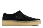 Clarks Mens Shoes Wallabee Cup BLACK NUBUCK 26158144