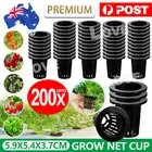 40-200pcs Heavy Duty Hydroponic Mesh Pots Net Cup Basket Hydroponic Plant Grow