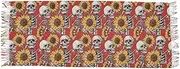 [WOIWB] Women's Scarf, Faux Pashmina Soft Lightweight Shawl Wrap, Skeleton Sunflowers Print Fashion Scarves, Multicolor