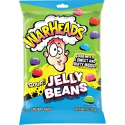 Warheads Sour Jelly Beans 150g