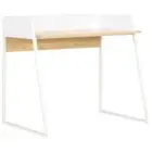 Home Office Desk Computer Study Student Craft Work Table Minimalist Steel White