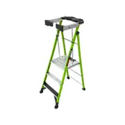 Little Giant Fortress F/Glass 3 Step 150kg with Enclosing Gate and Tool Tray