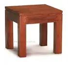 Small Timber Table, W40xD40xH40cm, Lamp Table, Plant Stand, Mahogany.