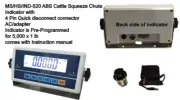 Livestock Scale Kit Indicator MS-520 IND520 Cattle Chute, scale indicator