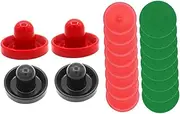 Generic Air Hockey Paddles Air Hockey Accessories Includes Felt Pads Balls for Family Game Rooms and Fun Gatherings