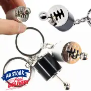 Gear Keychain Fob Ornament Metal Shifter Ring Key Chain Mini Small Model Box