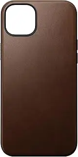 Nomad Modern Ecco Leather Case for iPhone 15 Plus, Brown