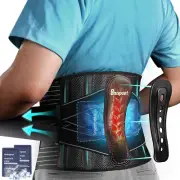 Back Brace for Lower Back Pain,2 Reusable Ice Pack for Injuries Lumbar Support B