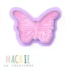 Butterfly Cookie Cookie Cutter & Stamp Embosser Set Bugs Insects