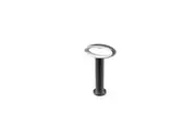 HORUS Garden Bollard Light 9W Oval (Open) Matte Black 3000K IP54 H300mm 368LM