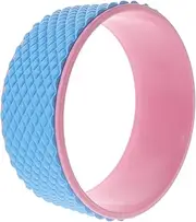 ibasenice Back Stretching Yoga Wheel Lightweight Portable Roller for Flexibility Balance for Yoga Training Massage Reducing Back Tension for Home Gym Use