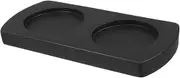 CRILSTYLEO Grinder Base Tray Condiment Holder Sauce Bottle Base Angle Grinder Stand Holder Base Pepper Grinder Holder Wood Black