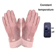 Winter Warm Usb Heated Gloves Outdoor Riding Heating Gloves Ergonomic Design Ladies Warm Gloves open-close