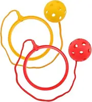BESPORTBLE 2pcs Skip Ball Jumping Ring Fitness Props for Adults Portable Ankle Skipping Balls for Outdoor Indoor Exercise Equipment for Coordination Motor Skills