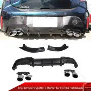 Paint Fit For Toyota Corolla 5DR 5D E210 Rear Diffuser Splitter Exhaust Pipe (for: Toyota)