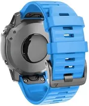 [ISOUDE] 26 22mm Official Screw Clasp Watchband Strap For Garmin Fenix 7 6 5 945 EPIX Silicone Easyfit Wristband For Fenix 7X 6X 5X Watch