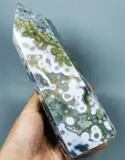 Collection ! Raw NATURAL OCEAN JASPER Geode QUARTZ CRYSTAL Tower HEALING