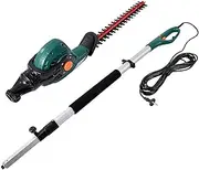 Telescopic Electric Hedge Trimmer Multi-Angle Corded Hedge Shear Telescoping Pole Hedge Trimmer 18-Inch Blade Garden Tool Machine Telescoping Length 74-98 Inch Hedge Clipper 1600r/min 220V