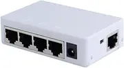 Aswalling 4 Port POE Extender 100Mbps 1 in 4 Out 250 Meters Network Switch Repeater IEEE802.3af/at for PoE Switch NVR IP Camera