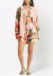 Oscar de la Renta Tablescape Mikado Shorts SZ N/A (Fits XS-S) - NWOT -RT $1,290