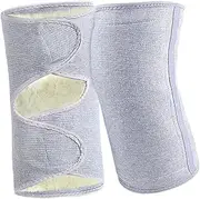Healvian Motorcycle Leg 1 Pair Wool Pads Cover for Travel Kneepads Warm Support Pads Cover for Outdoor Thermal Support Pads Bamboo Charcoal Fiber-latex Silk Winter Elder Bike Holder Stand