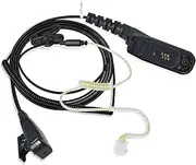 HYS Balanced Armature Walkie Talkie Earbuds with Microphone and PTT Security Police Radio Headset Compatible with Motorola DP3400 DP4400 DP4800 Two Way Radio