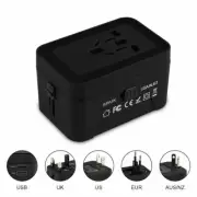 Travel Adapter, VCOO Worldwide All in One Universal Power Converters Wall AC USB