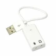 6Pcs External USB 2.0 3D Virtual 7.1 Channel Audio Sound Card Adapter PC Laptop