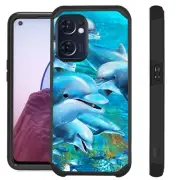 FUSION For OnePlus Nord N300 5G Case Hybrid Phone Cover OCEAN DOLPHIN