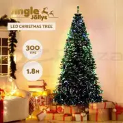 Jingle Jollys Christmas Tree 1.8M LED Xmas trees Optic Fibre Multi Colour