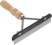 Mipcase Ergonomic Handle Pet Grooming Rake Dog Brush for Shedding Pet Untangling Comb