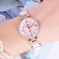 在飛比找蝦皮購物優惠-新款Coach手錶同款陶瓷表小表面女錶鋼帶手錶女用貝母手錶輕
