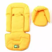 VeeBee Head Huggers - Infant Baby Head Support - Yellow - One Fits All Pram